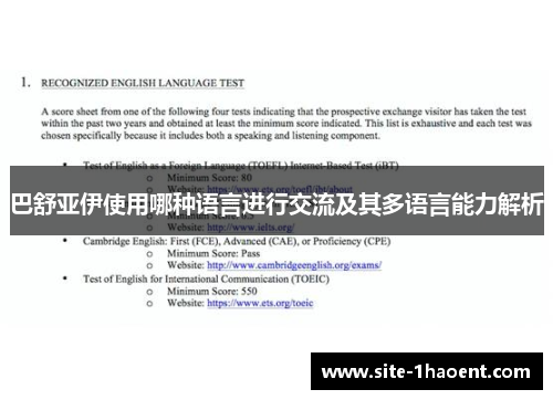 巴舒亚伊使用哪种语言进行交流及其多语言能力解析 巴舒亚伊使用哪种语言进行交流及其多语言能力解析